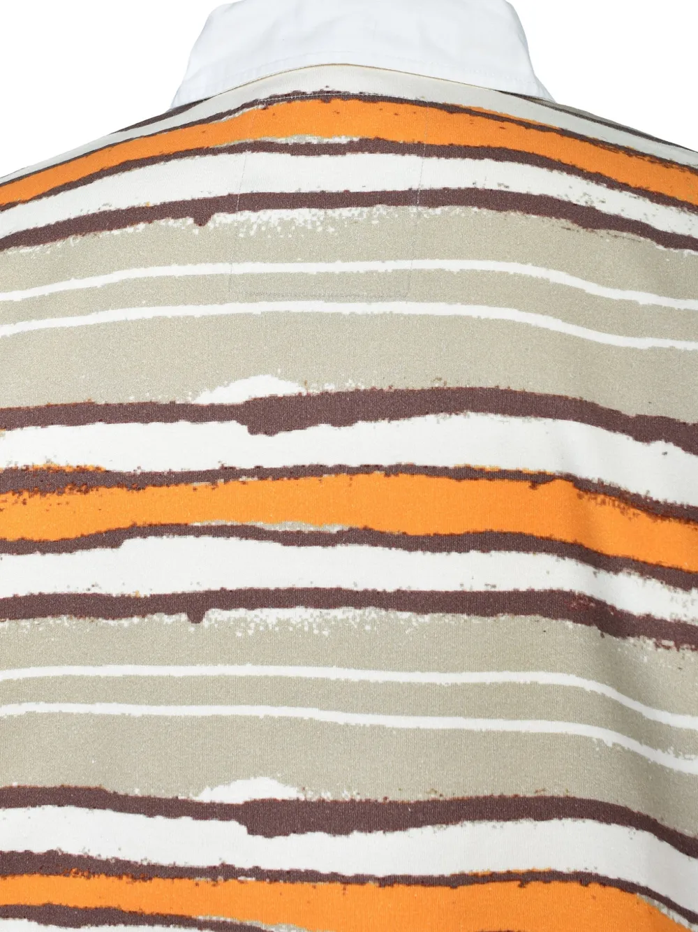 Napa By Martine Rose graphic-print long-sleeved polo shirt Beige