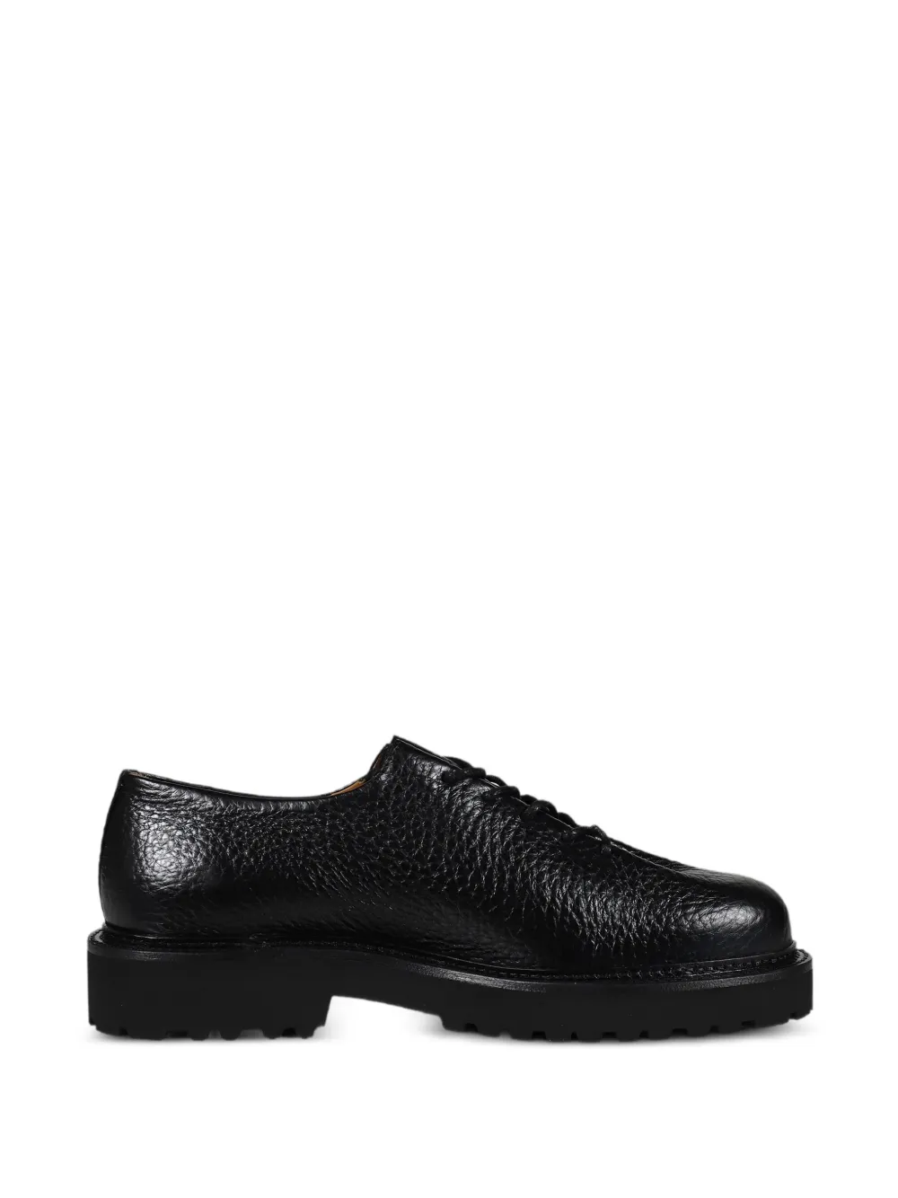Jacques Solovière Paris Edouard Lug Bold grained leather derby shoes