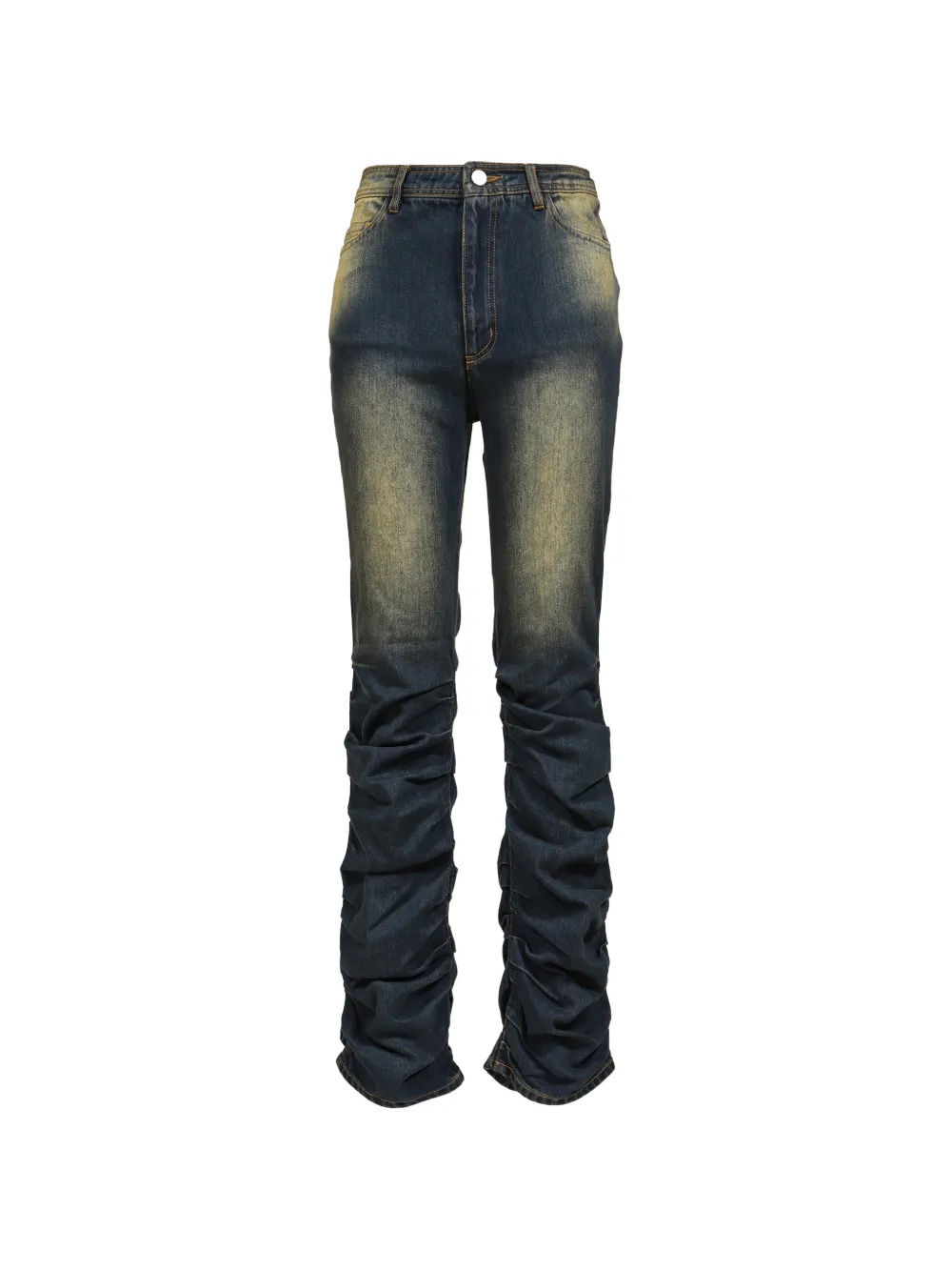 VIVAMUS shaggy-detail slim-fit jeans - Blu