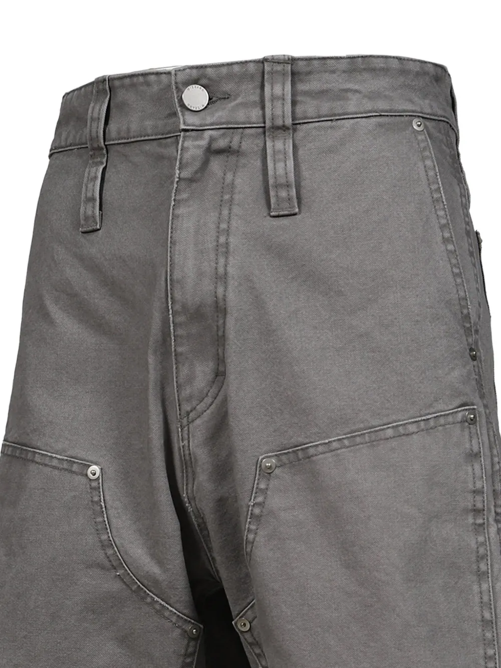 WIZZARD Geplooide cargo shorts Grijs