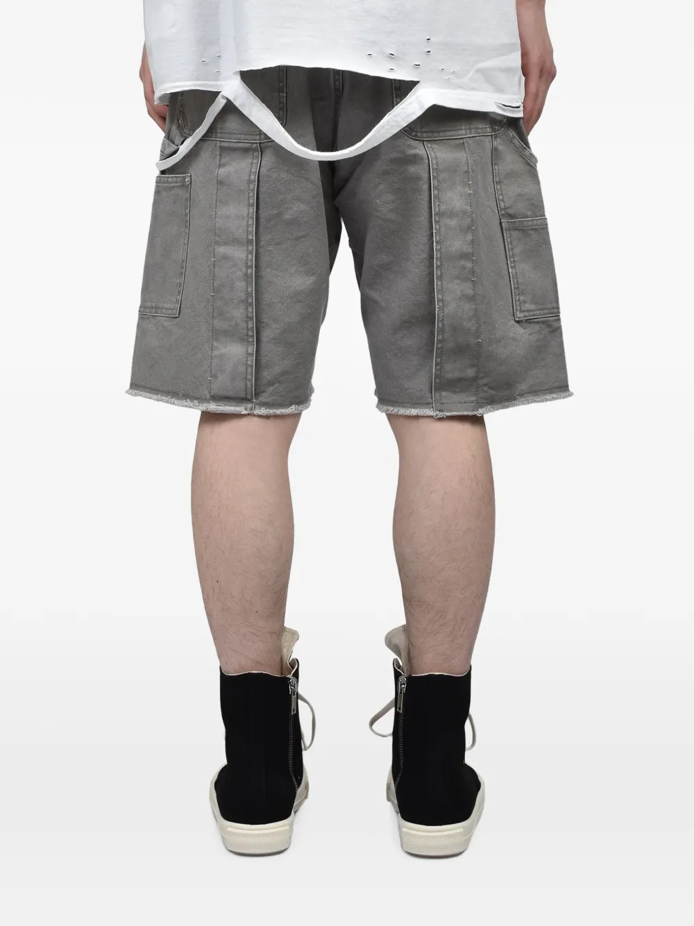 WIZZARD Geplooide cargo shorts Grijs