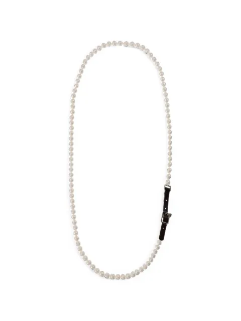 YELLOWSWALLOW faux-pearl buckle-detail necklace