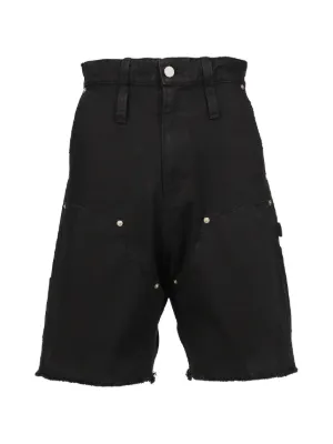 GUAPI ラインストーン ゴシック デニムショーツ | ブラック | FARFETCH JP