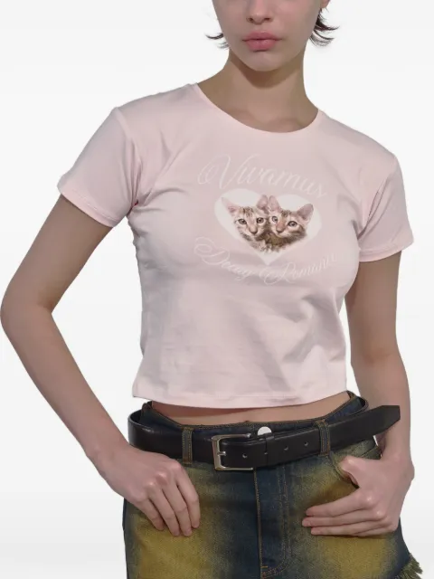VIVAMUS camiseta corta con estampado gráfico