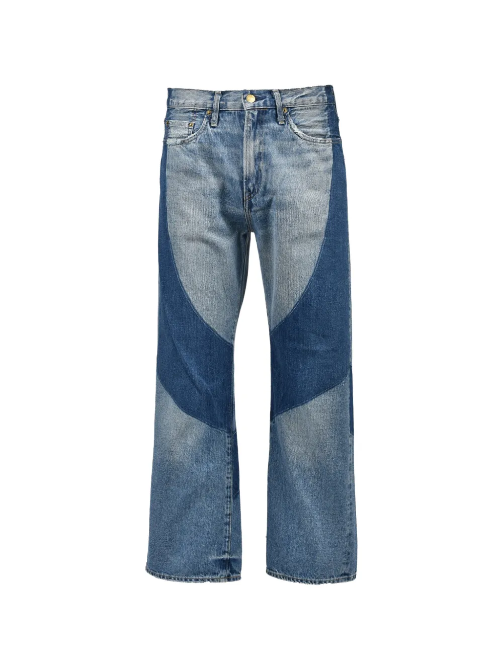 Dear BORO distressed panelled jeans - Blu