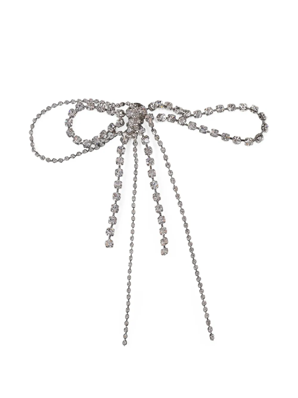 YELLOWSWALLOW crystal-embellished layered-bow brooch