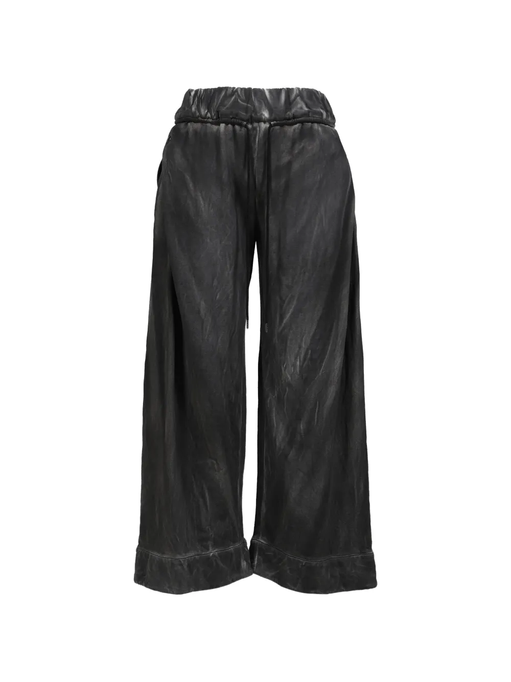 mukcyen fold-cuff track pants - Nero