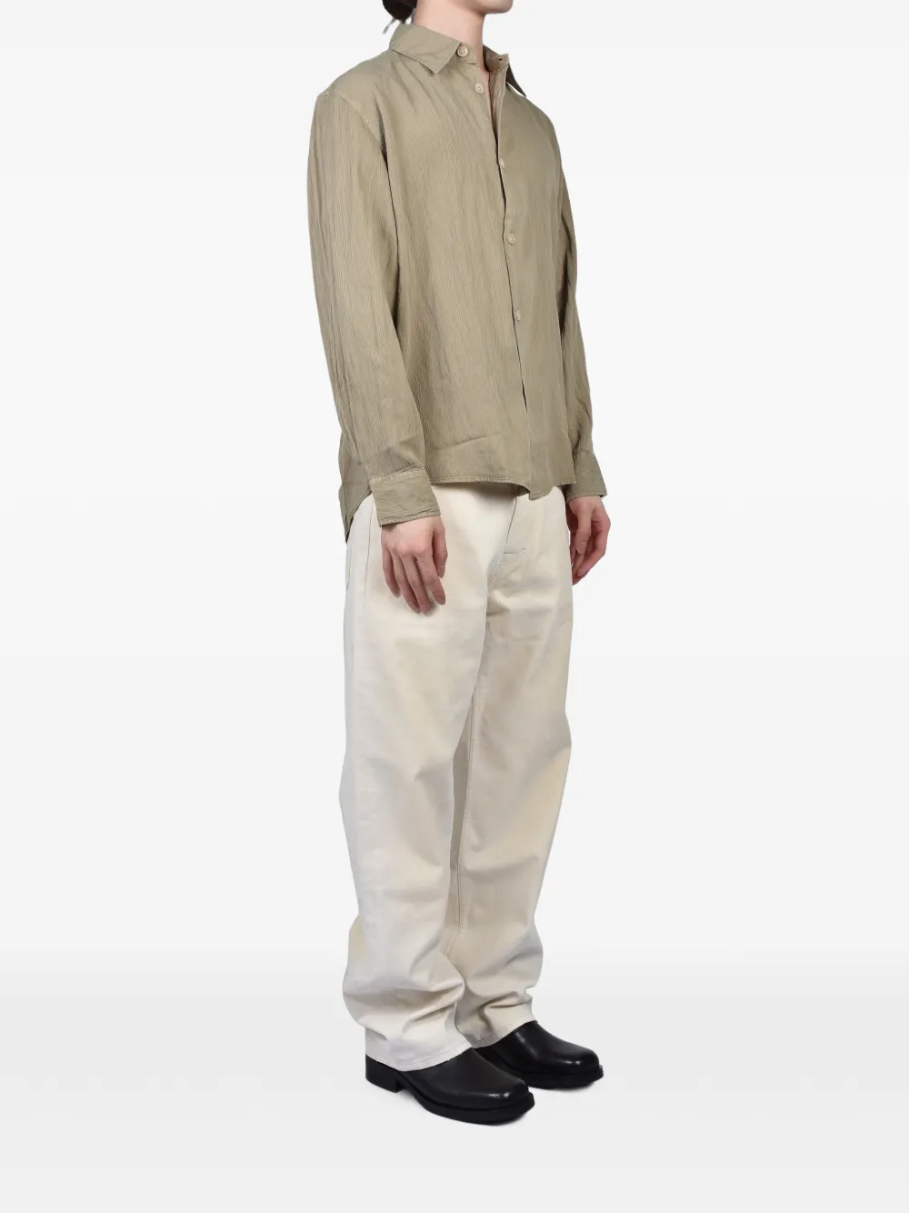OUR LEGACY Third Cut jeans met wassing Beige
