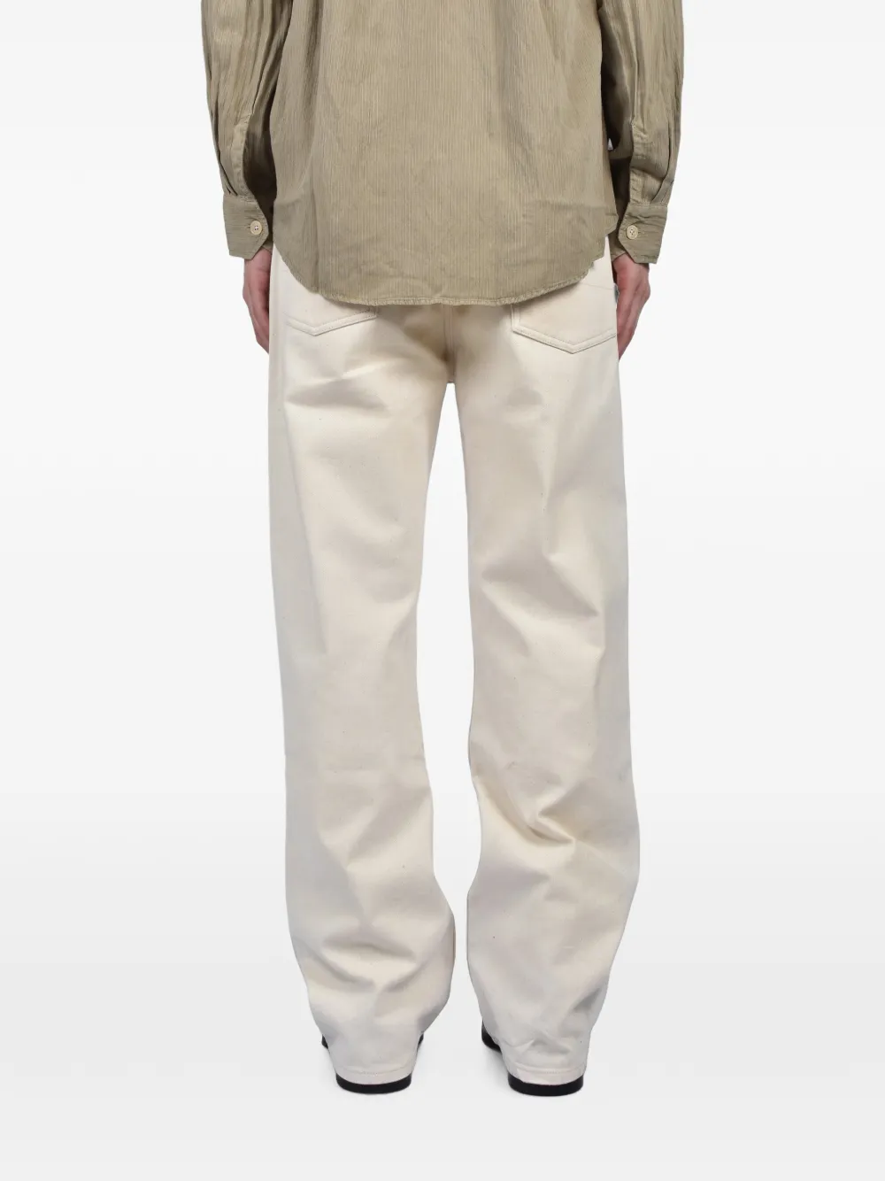 OUR LEGACY Third Cut jeans met wassing Beige
