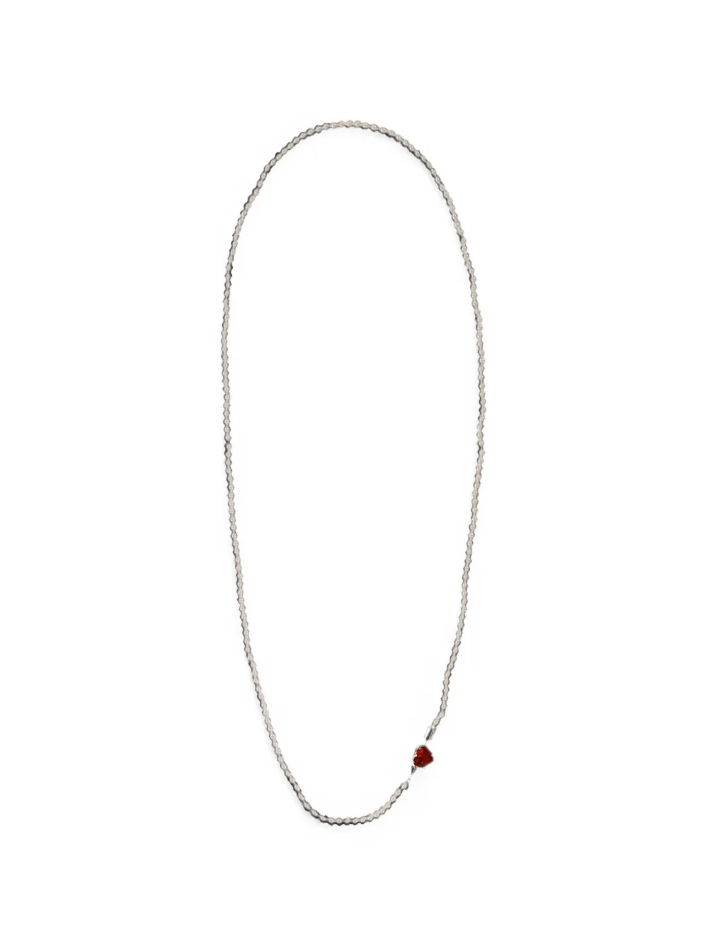 YELLOWSWALLOW heart-detail pearl necklace - Bianco