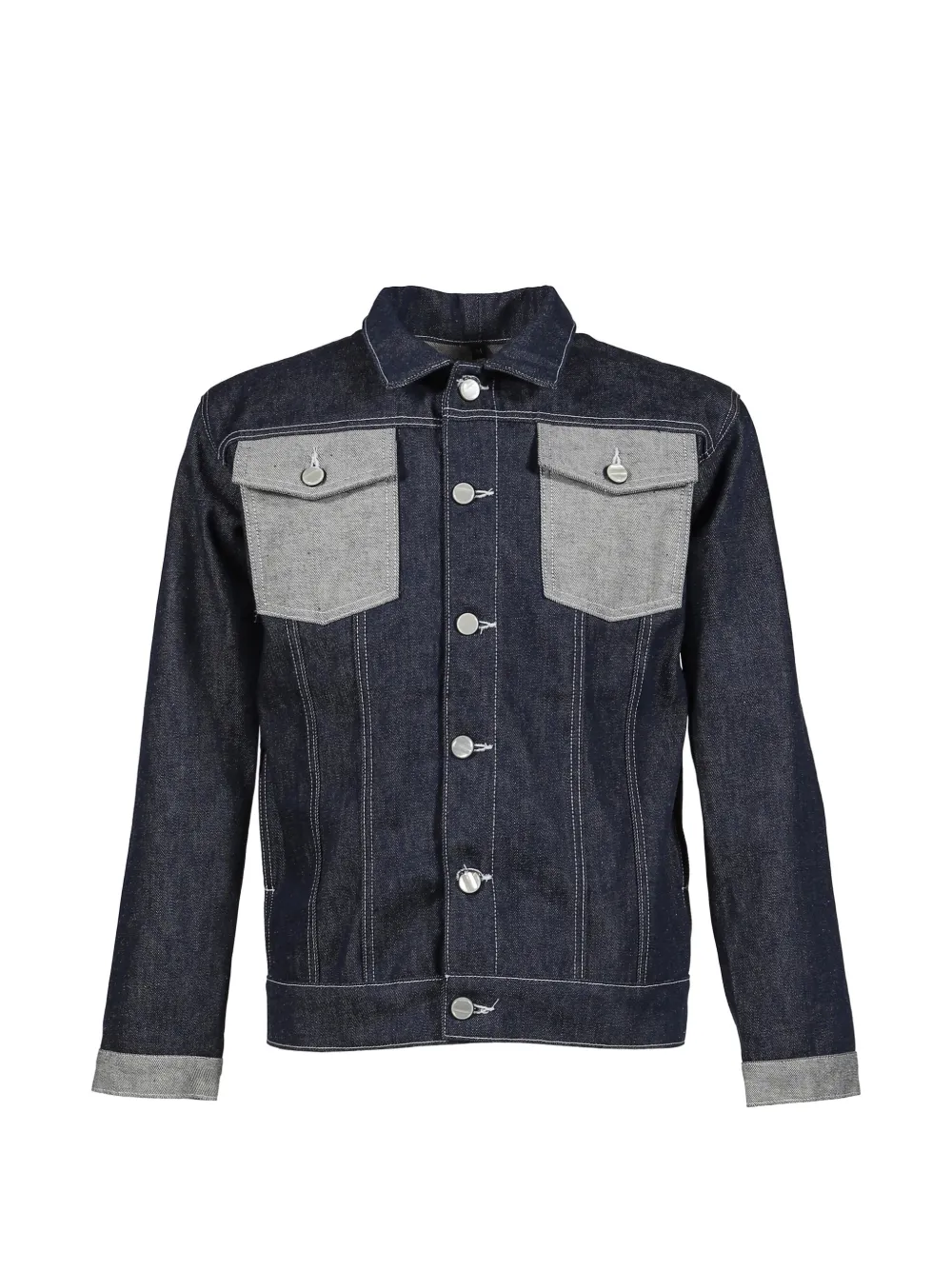 The Edge of Earth™ Lofoten contrast-pocket denim jacket - Blau