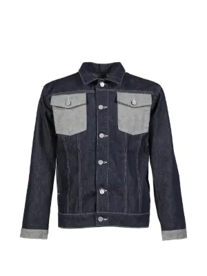 Comme Des Garçons Shirt denim-print Jacket | FARFETCH