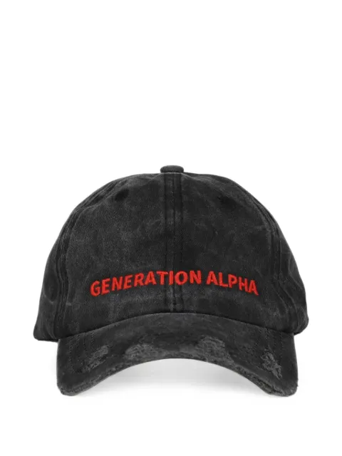CAPTURE GALLERY distressed embroidered baseball cap