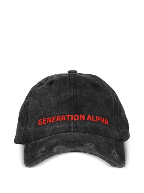 CAPTURE GALLERY distressed embroidered baseball cap