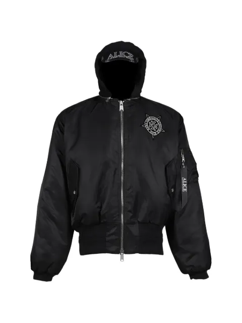 N.HOOLYWOOD hooded MA-1 bomber jacket