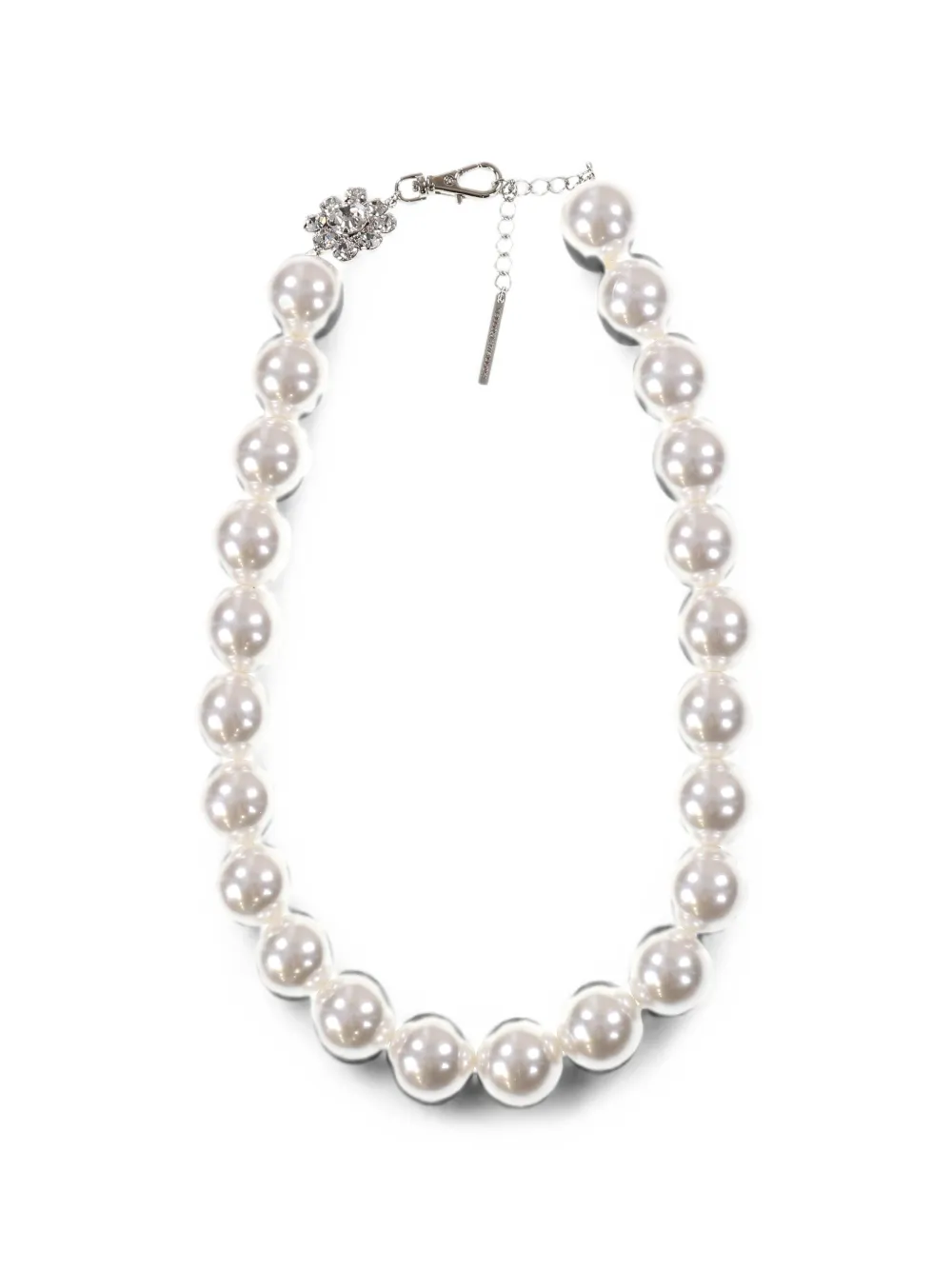 YELLOWSWALLOW crystal-embellished pearl necklace - Weiß
