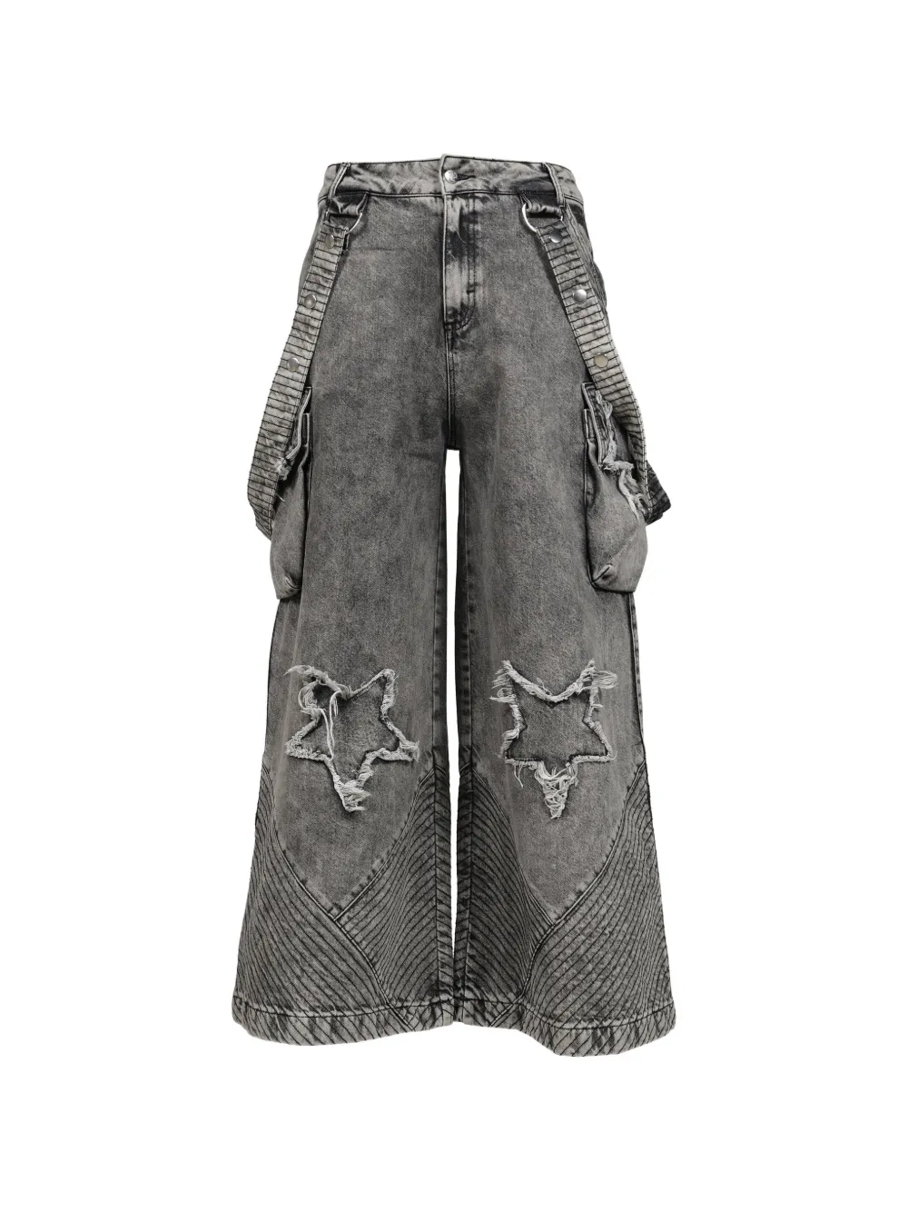 FINE CHAOS Dancefloor’s Star quilted jeans - Grigio