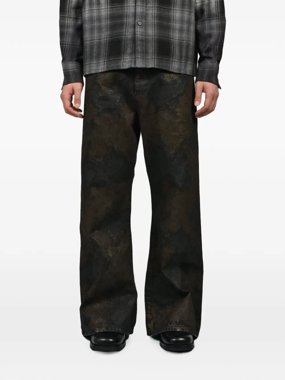 CEDARWOOD Saunter Cut jeans met verouderd effect Bruin