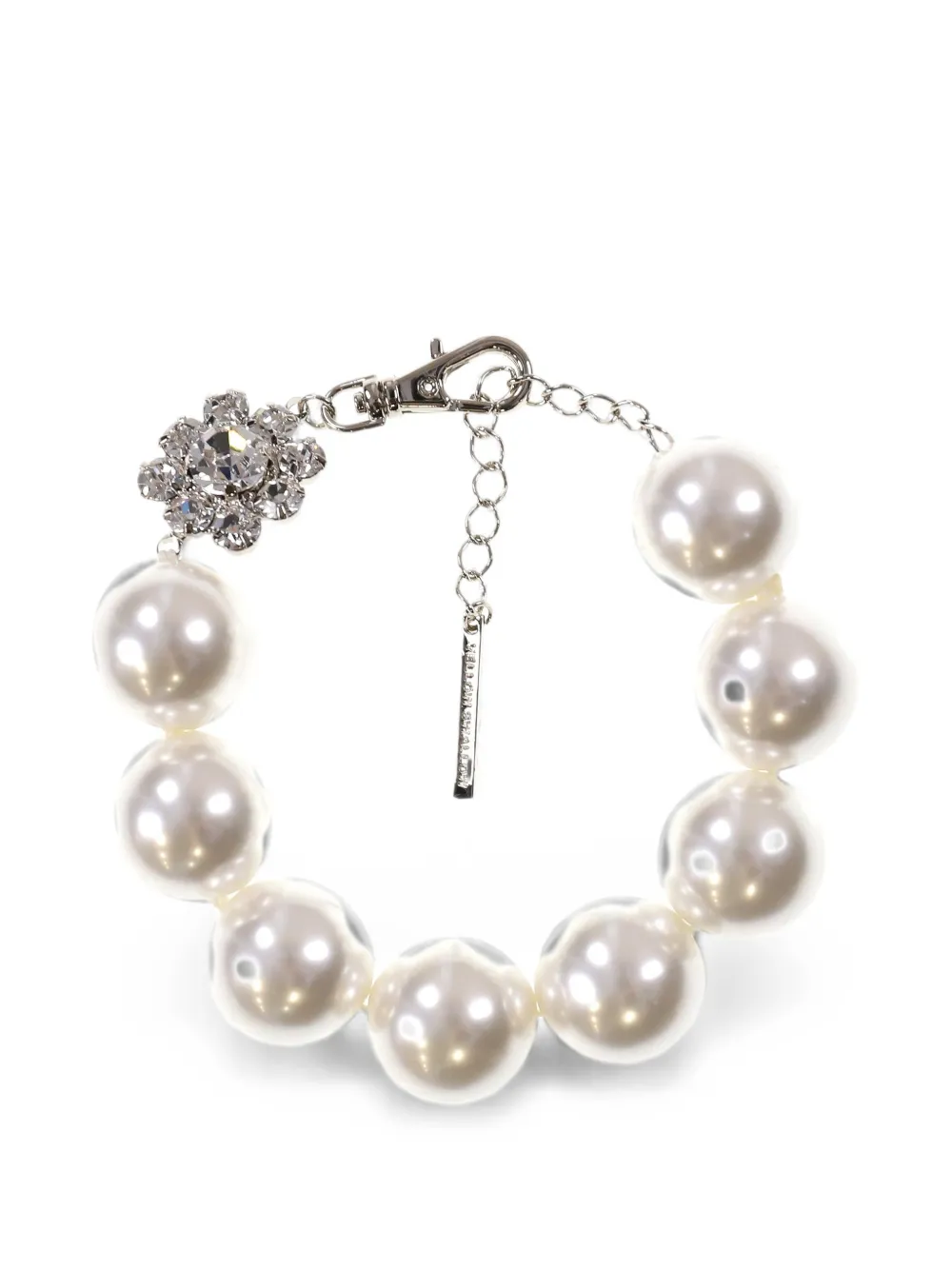 YELLOWSWALLOW Bracciale Cherry Blossoms con perle - Bianco