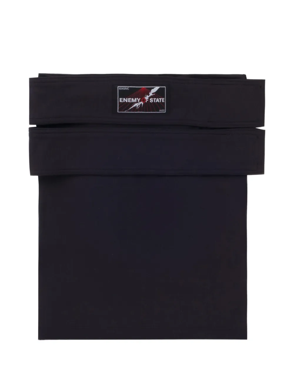 604SERVICE Eos double-strap crop top - Nero