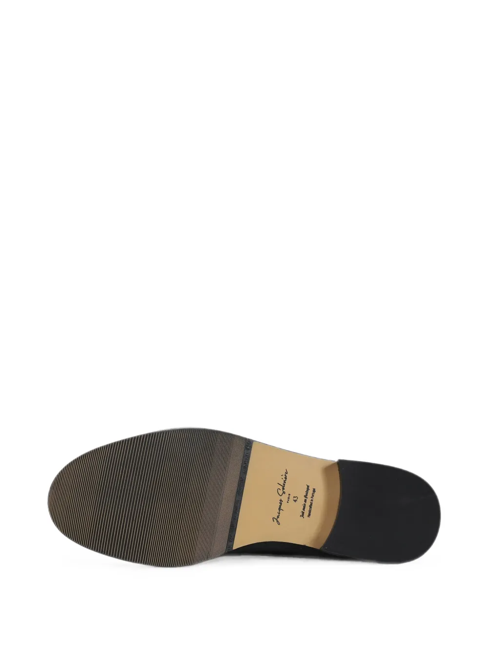 Jacques Solovière Paris Chris collapsible-heel leather loafers Zwart
