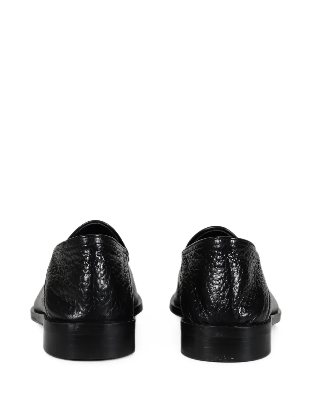 Jacques Solovière Paris Chris collapsible-heel leather loafers Zwart