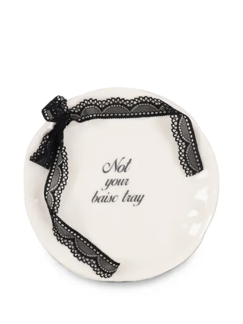 YESCERAMIC x Nubian Not Your Basic lace-trim tray