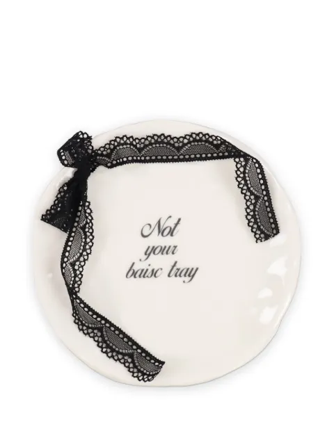 YESCERAMIC x Nubian Not Your Basic lace-trim tray