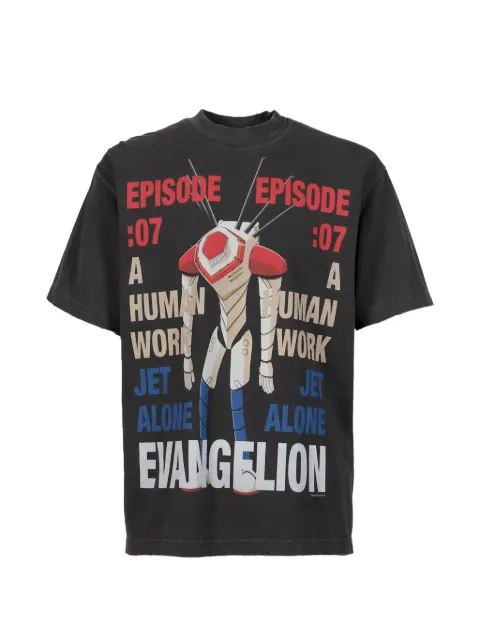 EVANGELI0N 95 graphic-print cotton T-shirt