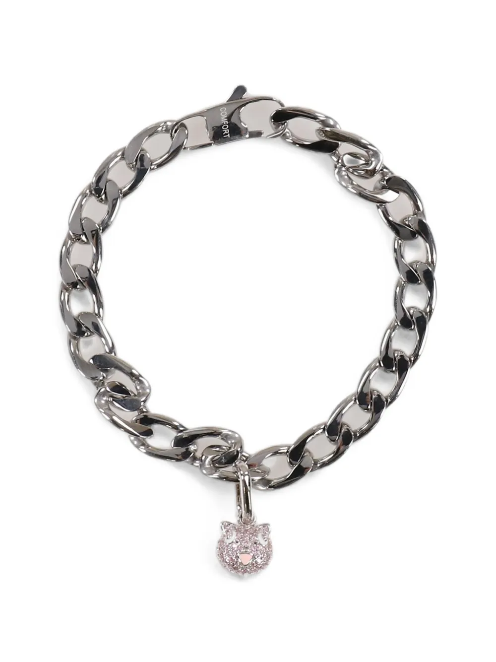 COMFORT Piyong charm curb-chain bracelet - Silber
