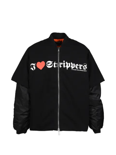 N.HOOLYWOOD layered-design bomber jacket
