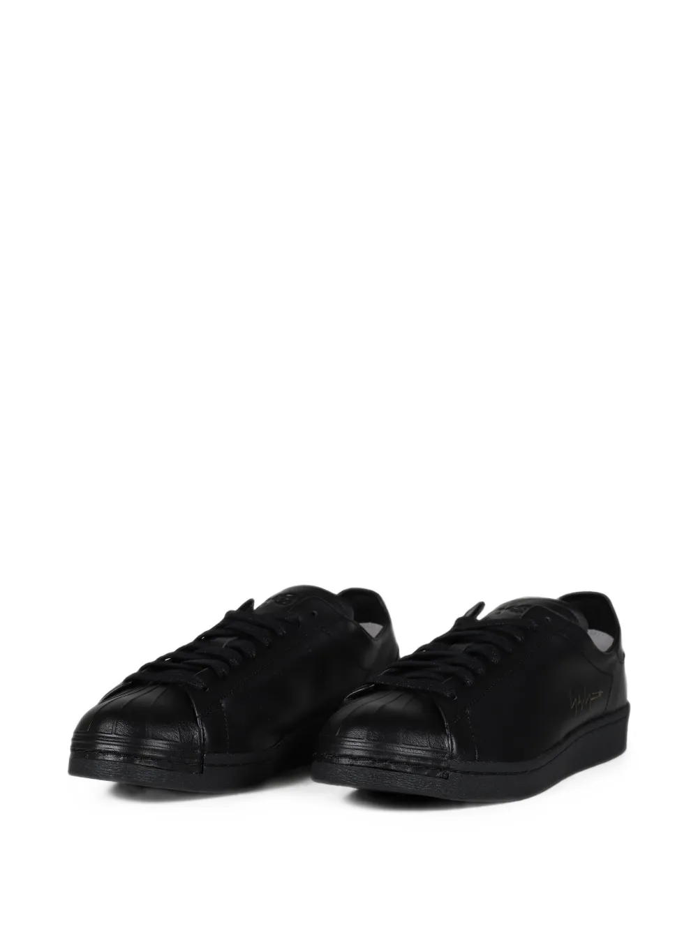 Y-3 Superstar leather sneakers Zwart