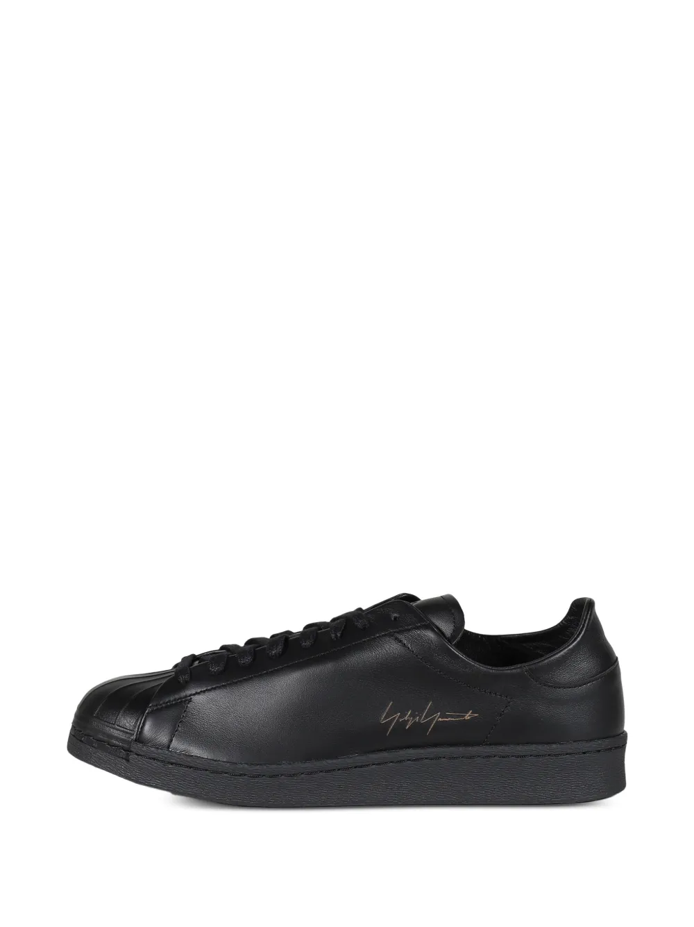 Y-3 Superstar leather sneakers Zwart