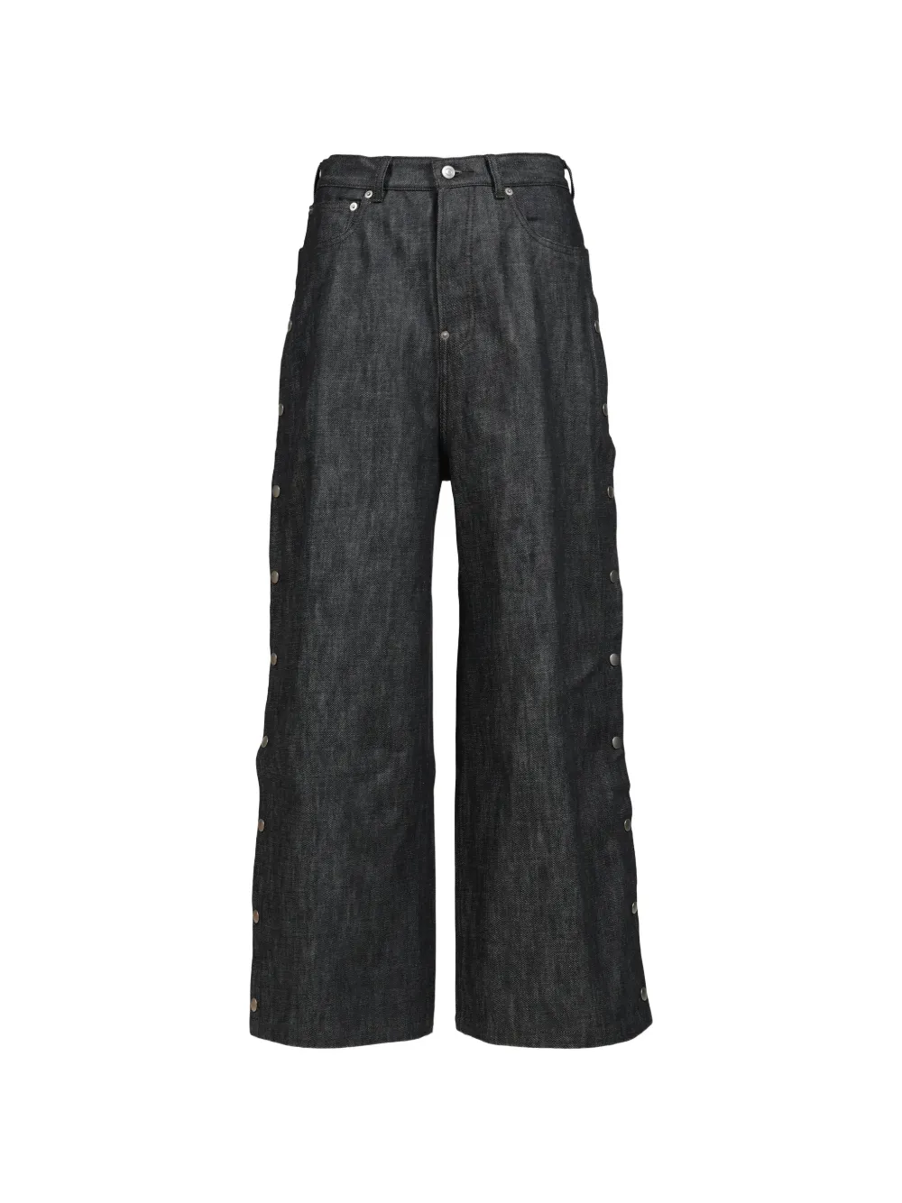 Rivet & Hide 슈퍼 배기 사이드 스냅 진 | 블루 | Image 1