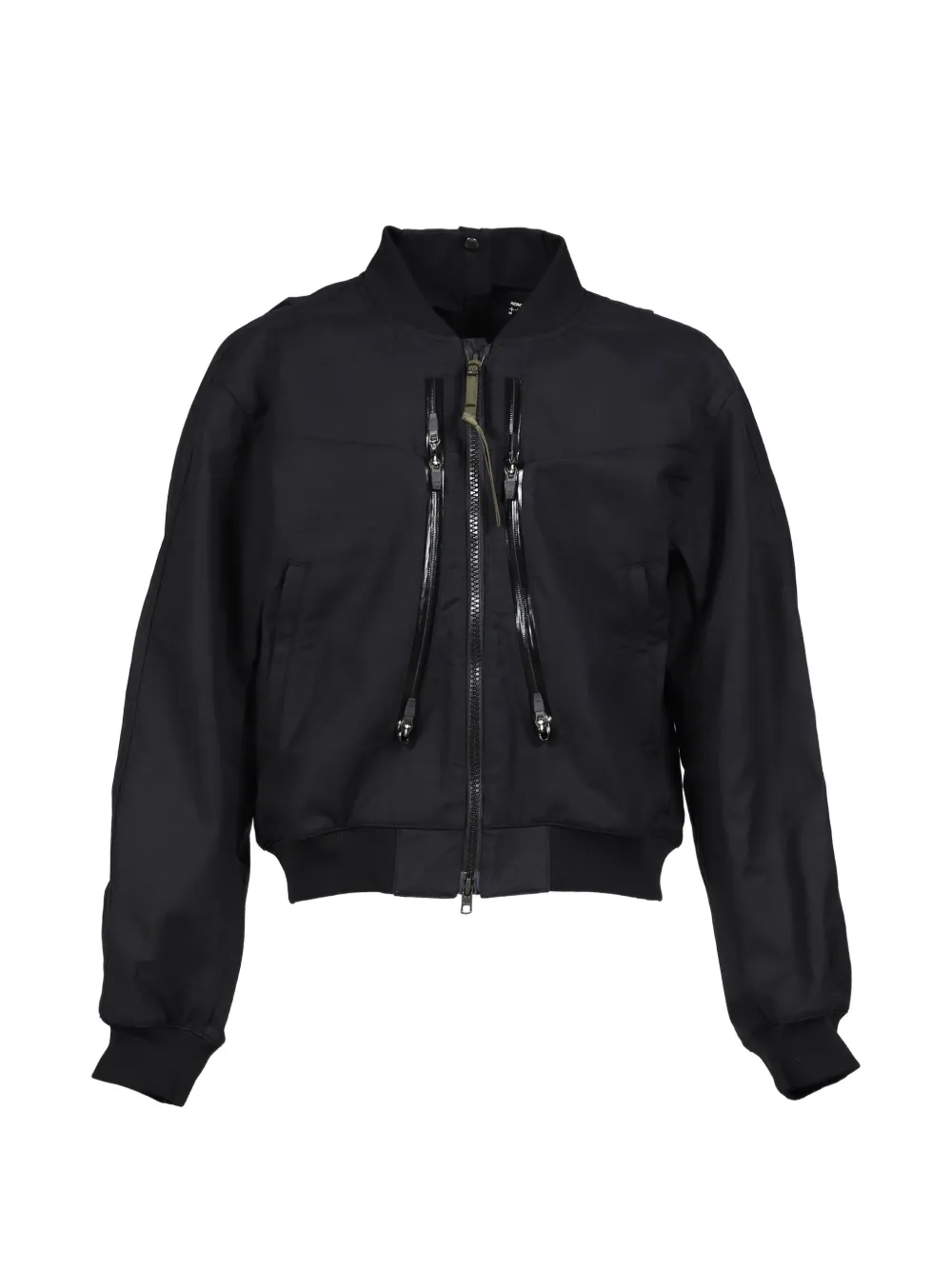 Acronym Ripsmoleskin Vehicular Multi-zip Bomber Jacket In Black