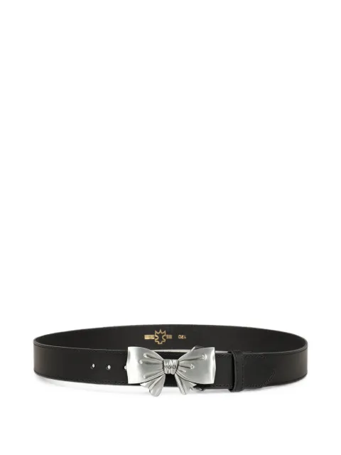 VAIN bow-buckle leather belt
