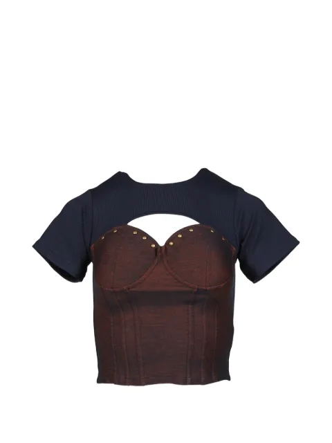 VIVAMUS camiseta a paneles con apliques