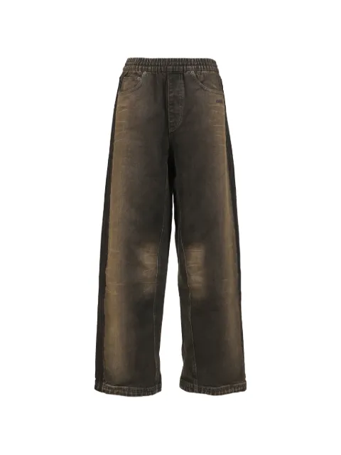 adidas x AVAVAV elasticated-waist wide-leg jeans