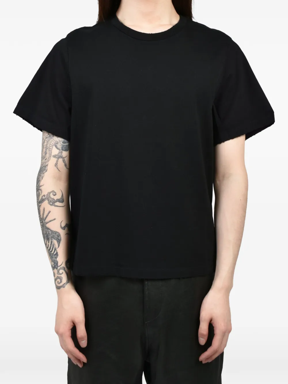 DET BLEV SENT distressed T-shirt