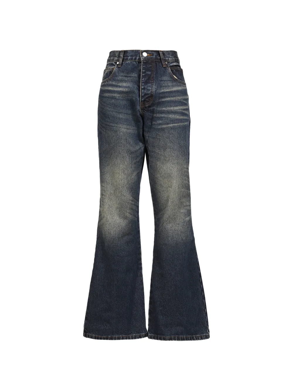 The Edge of Earth™ bleached-effect flared jeans - Blau