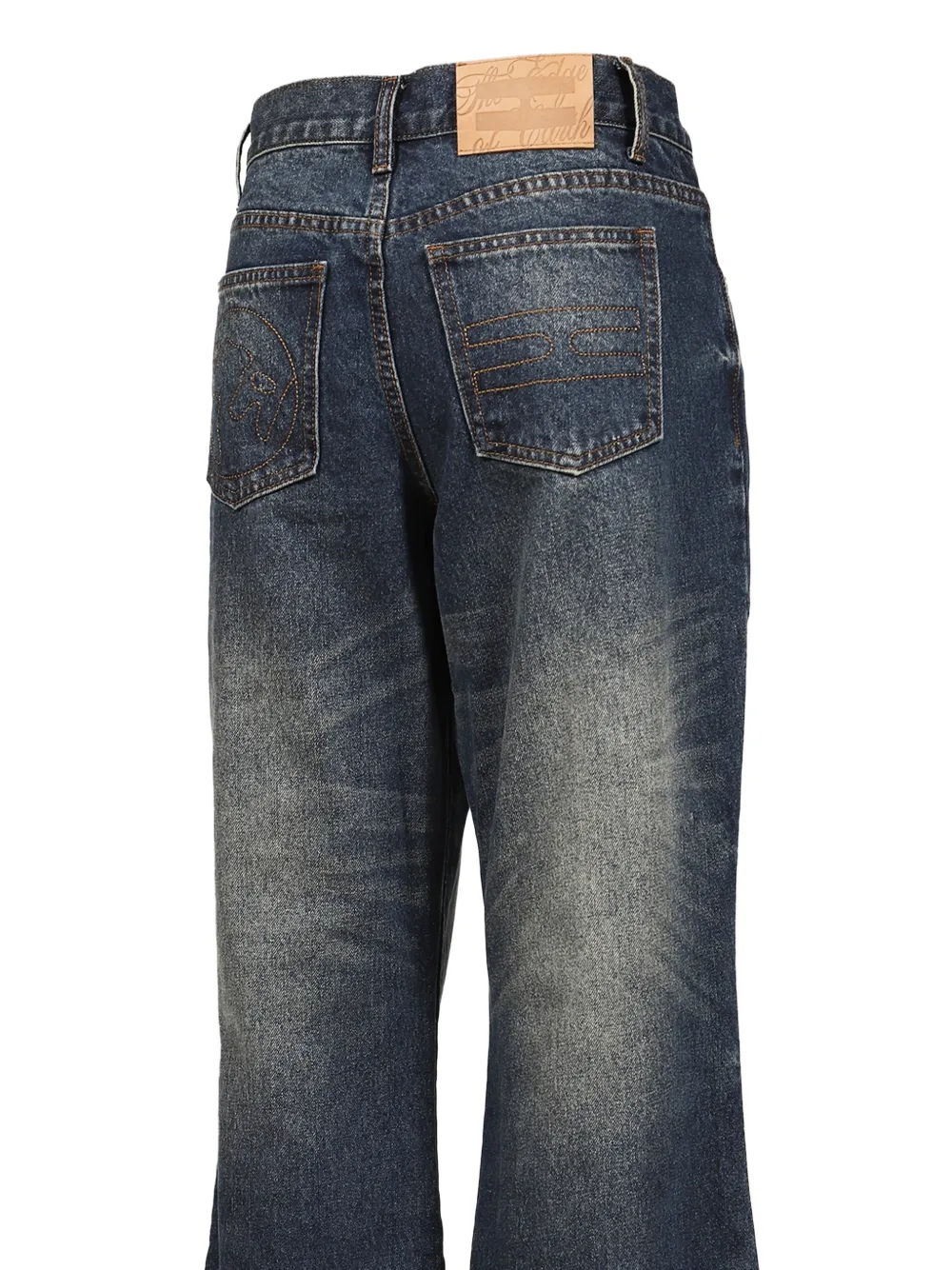 The Edge of Earth™ Flared jeans met gebleekt effect Blauw