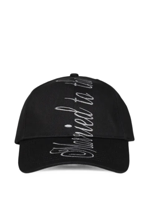 VAIN embroidered waxed-cotton baseball cap