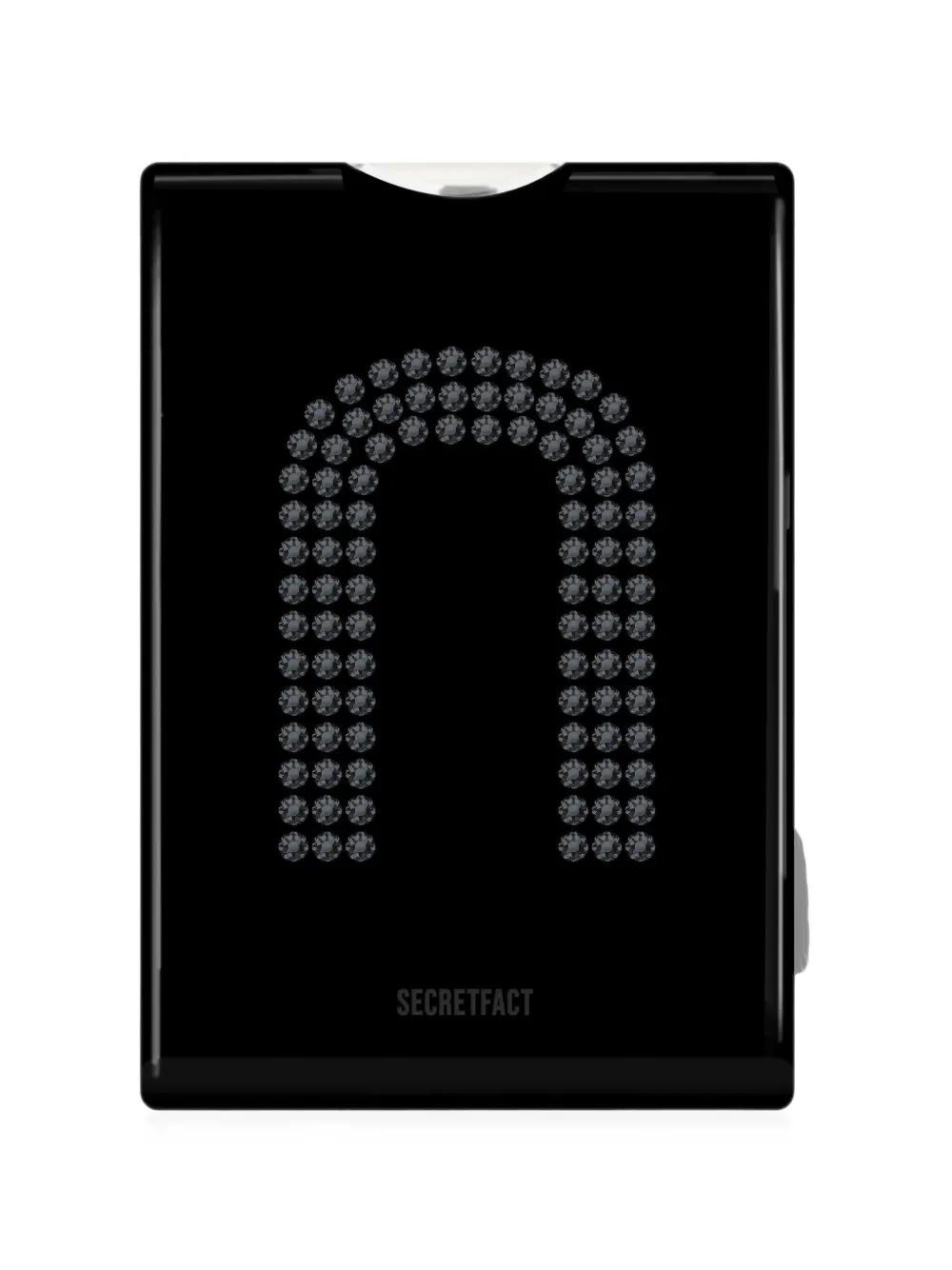 SECRETFACT Swarovski crystal-embellished card holder - Nero