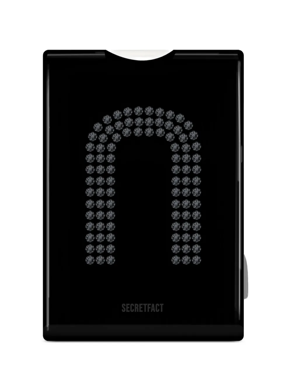 SECRETFACT Swarovski crystal-embellished card holder - Nero