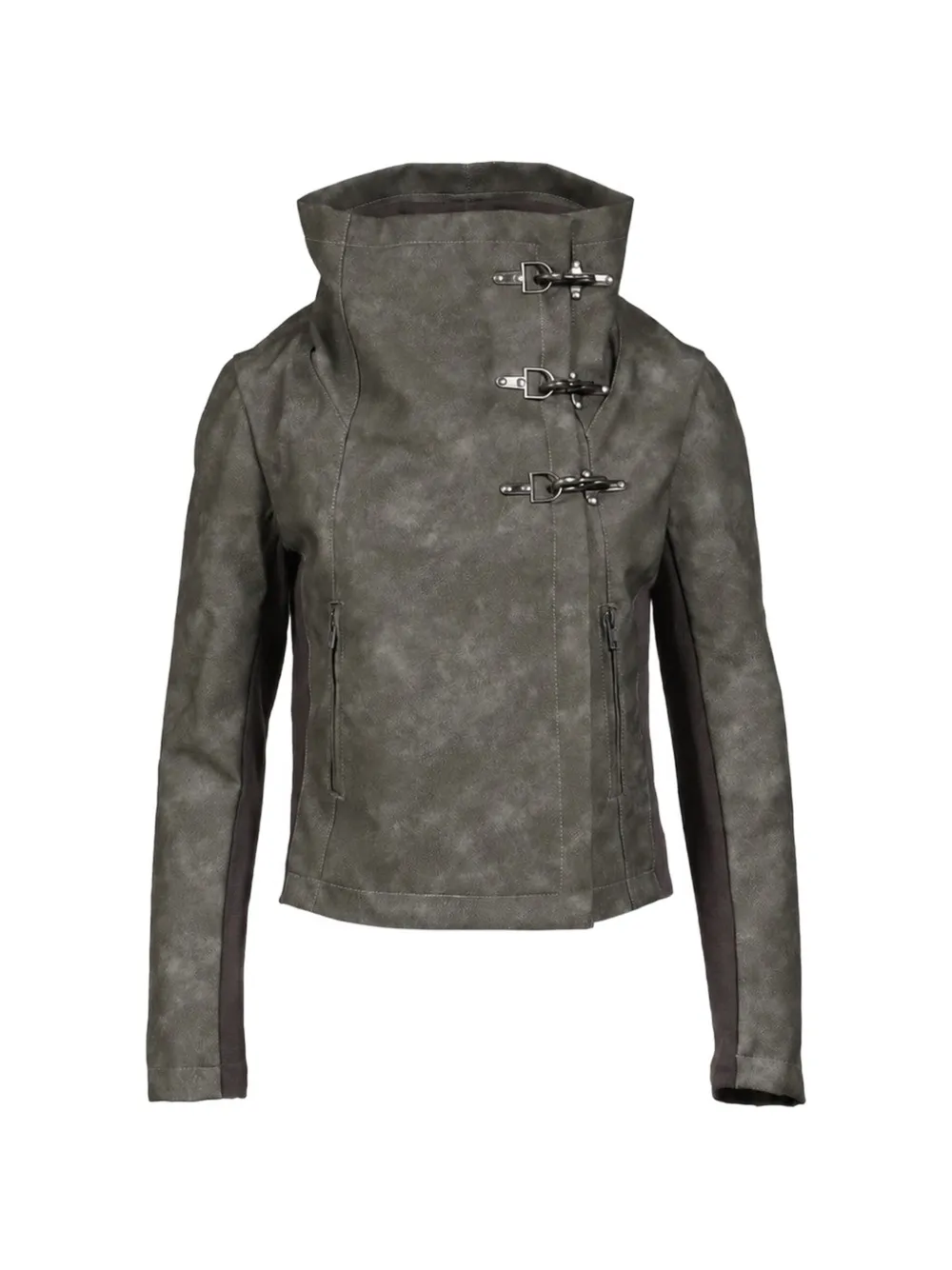 Jaded London Cera Clasp funnel-neck jacket