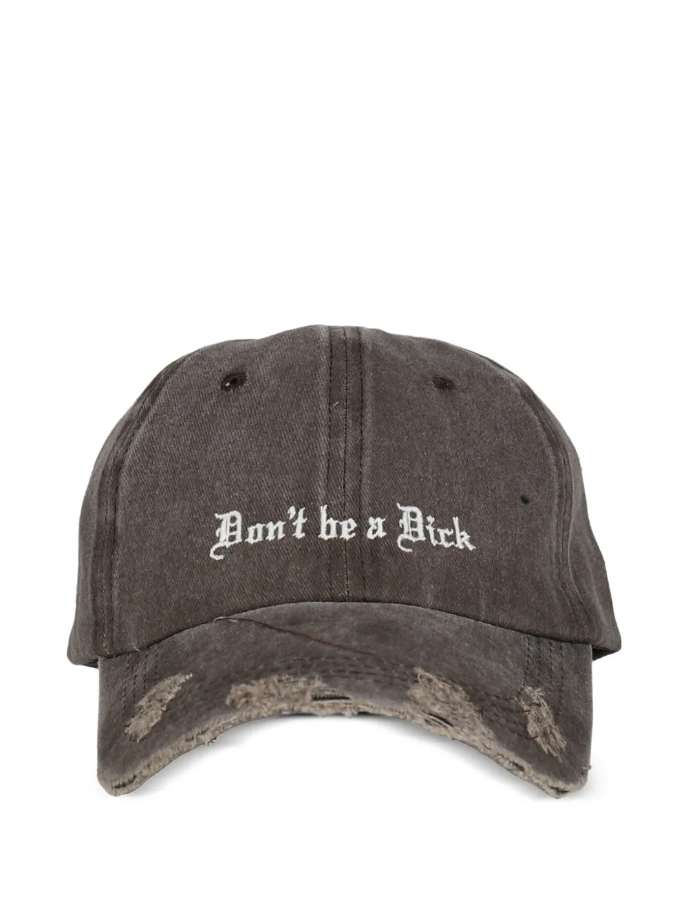 CAPTURE GALLERY distressed embroidered cap