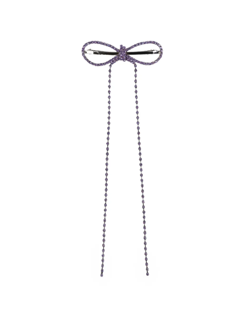 YELLOWSWALLOW crystal-embellished bow hair clip