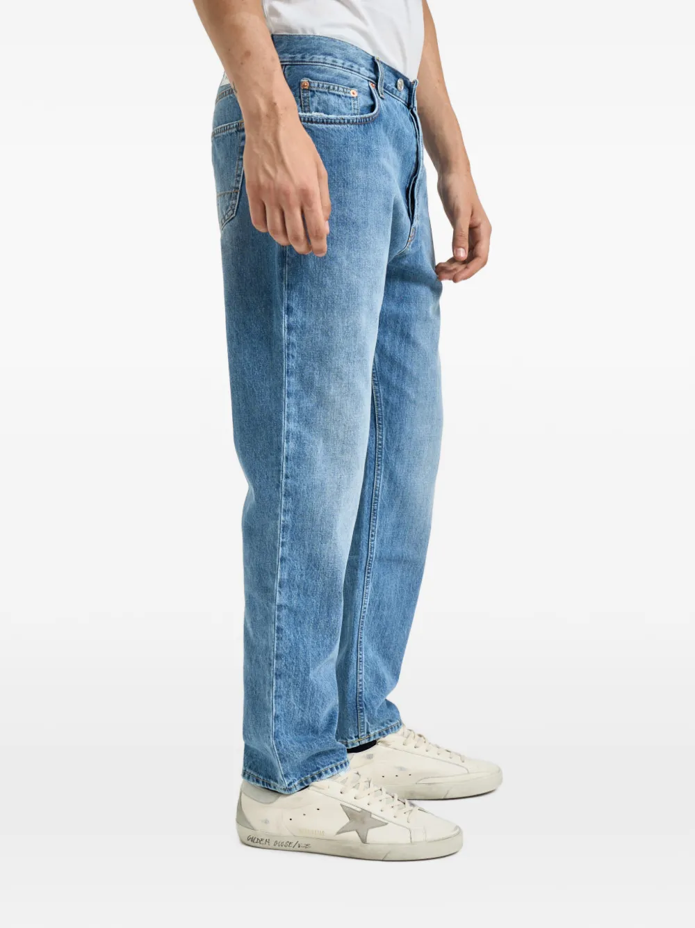 Department 5 Musso jeans met toelopende pijpen en vervaagd effect Blauw