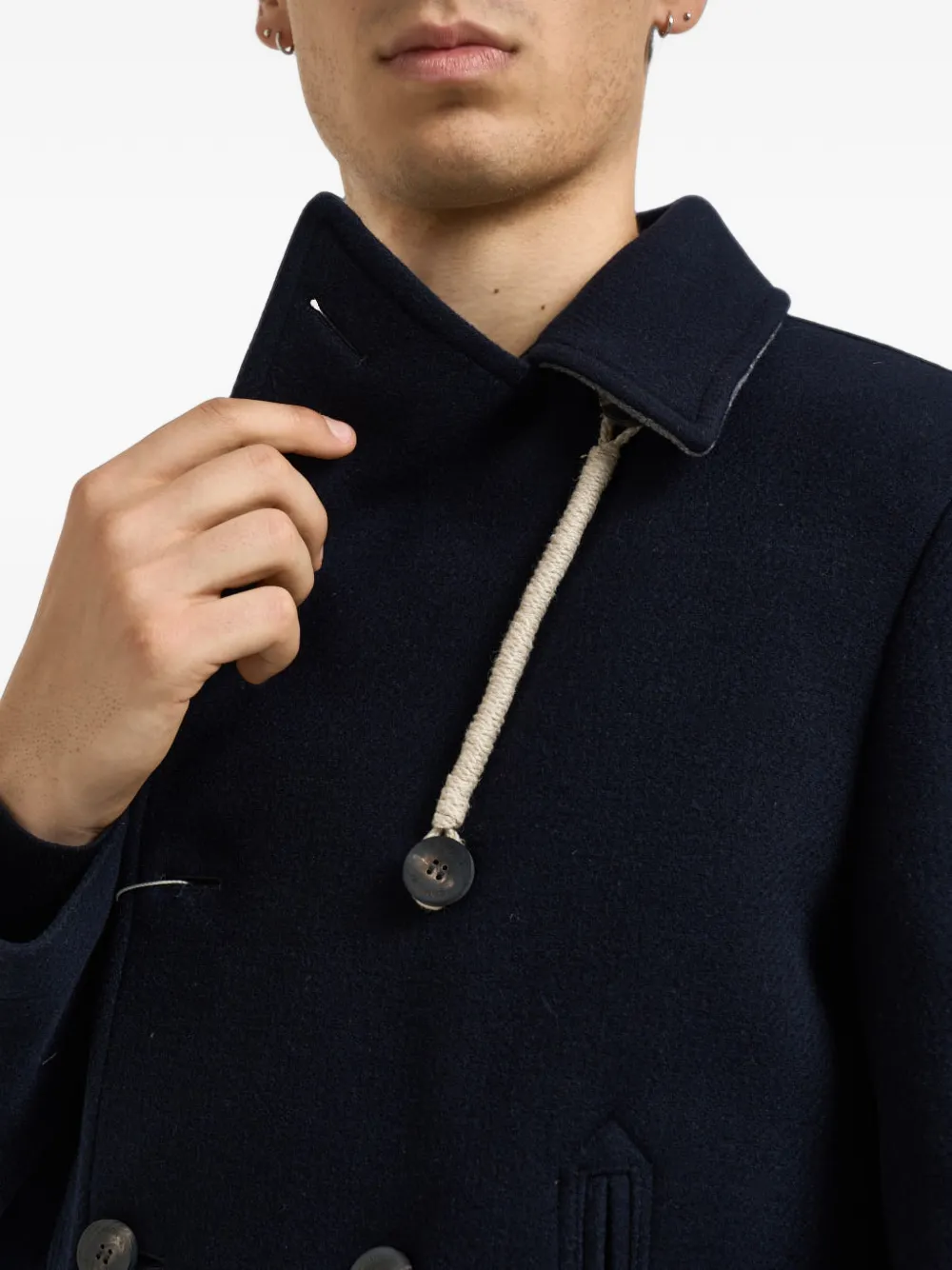 Camplin Sailorjas met dubbele rij knopen Blauw