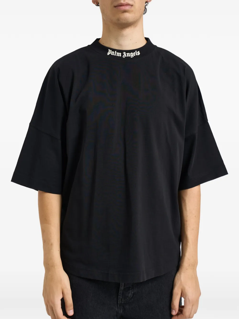 Palm Angels logo-print T-shirt - Nero